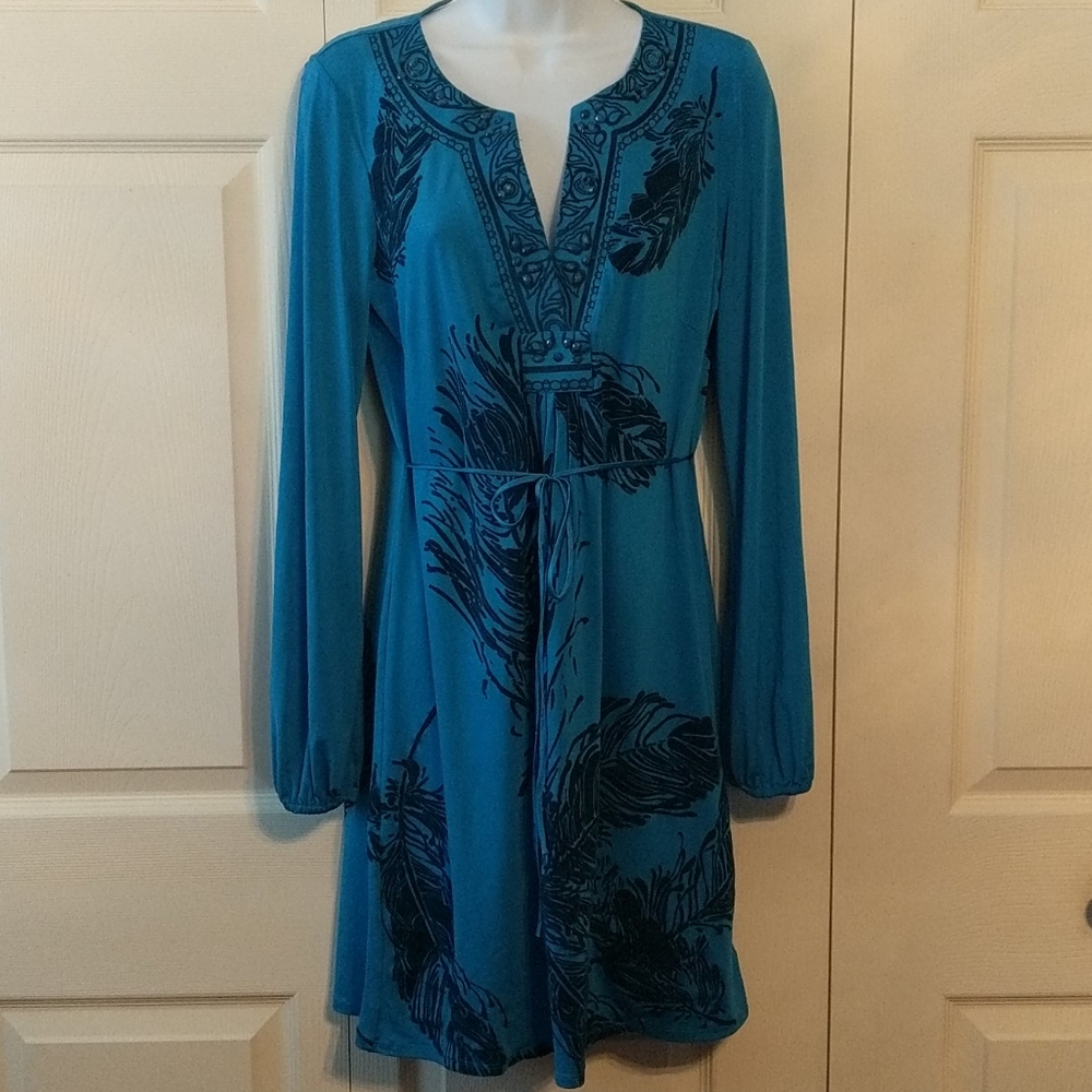 Hale Bob dress blue small